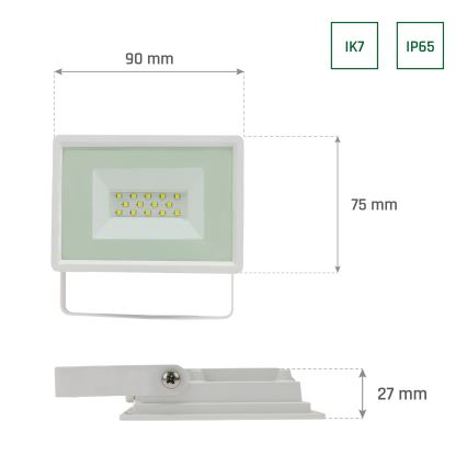 Proiettore LED da esterno NOCTIS LUX 3 LED/10W/230V 3000K IP65 bianco