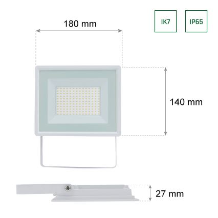 Proiettore LED da esterno NOCTIS LUX 3 LED/50W/230V IP65 bianco