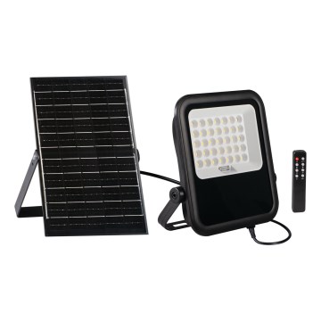 Proiettore LED dimmerabile con pannello solare e dusk sensore LED/15W/15000 mAh 3,2V IP65 + telecomando
