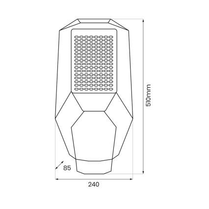 Proiettore LED dimmerabile con sensore crepuscolare e pannello solare LED/200W/20000 mAh 6500K IP65 grigio