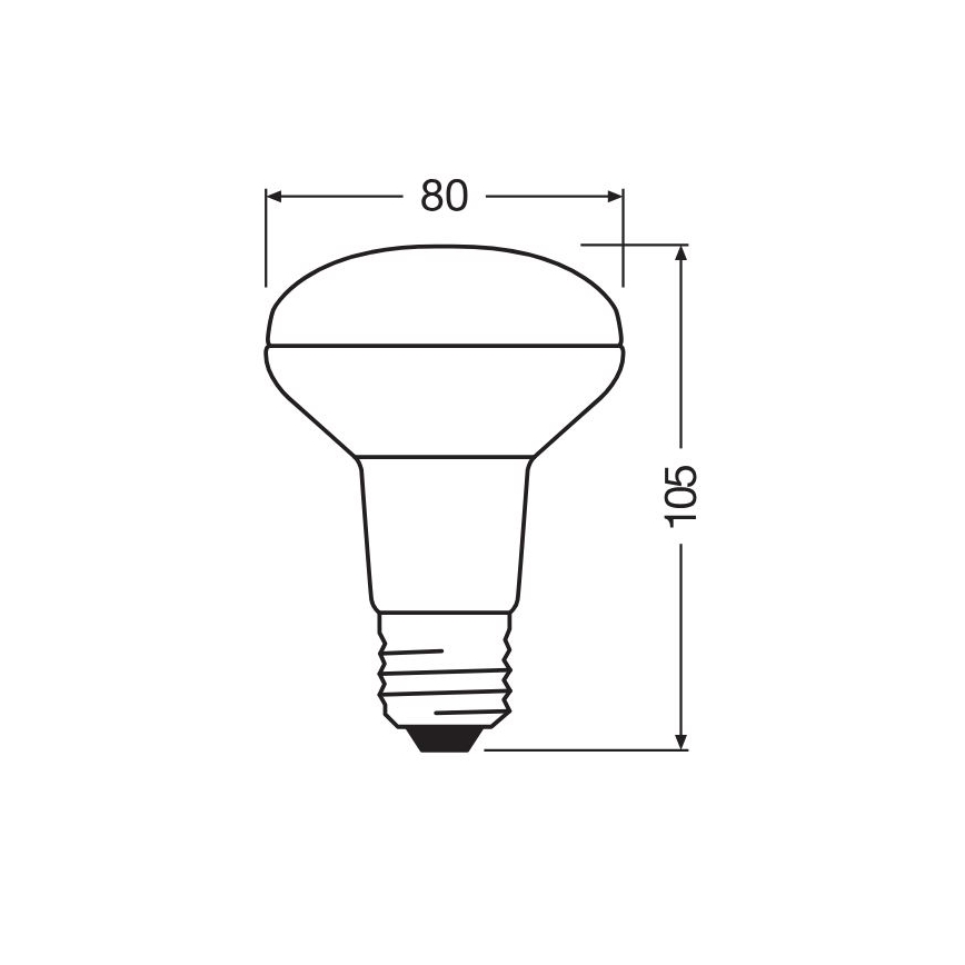 Proiettore LED dimmerabile lampadina E27/9,6W/230V 2700K - Osram