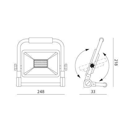 Proiettore LED LED/100W/230V 4000K IP65