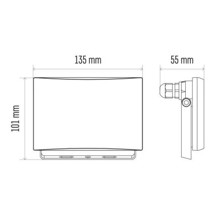 Proiettore LED LED/20W/230V IP65