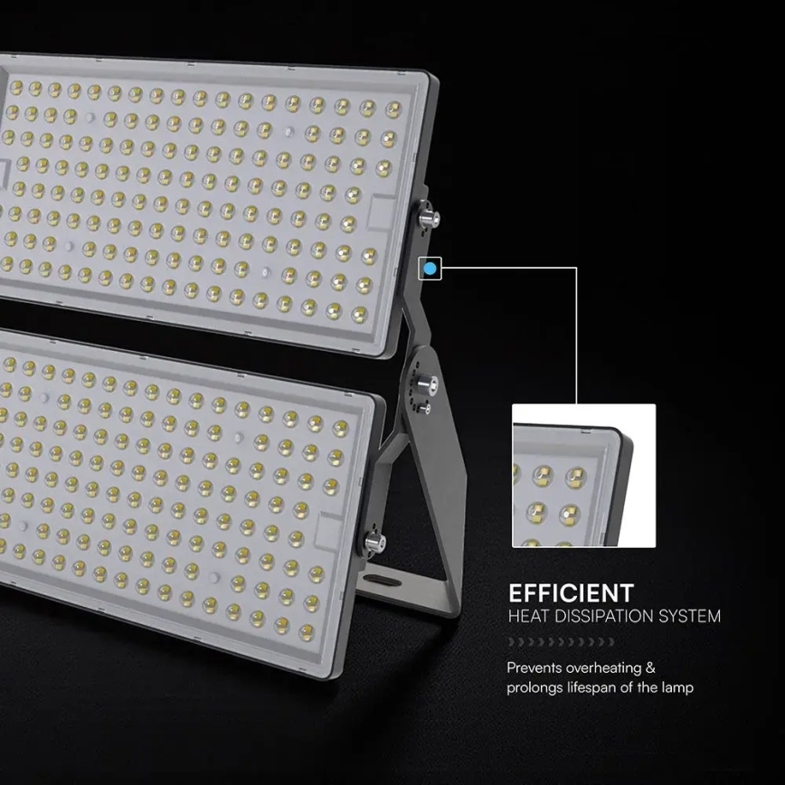 Proiettore LED LED/500W/230V 6500K IP65 grigio