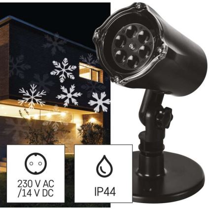 Proiettore LED natalizio da esterno LED/3,6W/230V IP44 bianco freddo