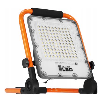 Proiettore LED ricaricabile con stativo LED/50W/3,2V 4500K 10000 mAh IP65 arancione
