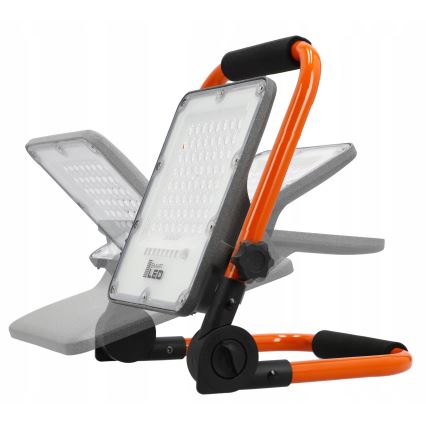 Proiettore LED ricaricabile con stativo LED/50W/3,2V 4500K 5000 mAh IP65 arancione