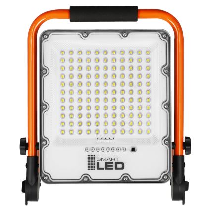 Proiettore LED ricaricabile con stativo LED/50W/3,2V 4500K 5000 mAh IP65 arancione