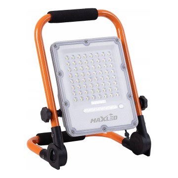 Proiettore LED ricaricabile dimmerabile con stativo LED/50W/3,2V 4500K 5000 mAh IP65 arancione