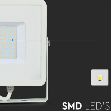 Proiettore LED SAMSUNG CHIP LED/50W/230V 6500K IP65 bianco