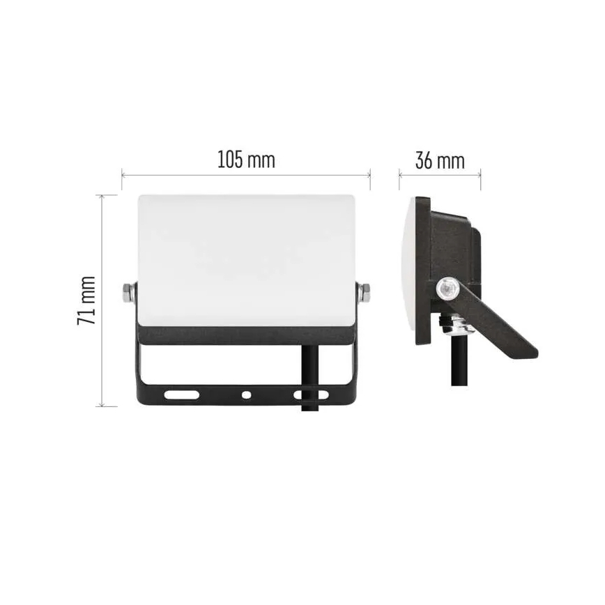 Proiettore LED TAMBO EVO LED/10W/230V 4000K IP65 nero