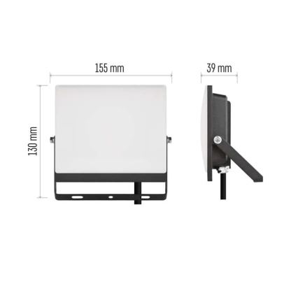 Proiettore LED TAMBO EVO LED/30W/230V 4000K IP65 nero