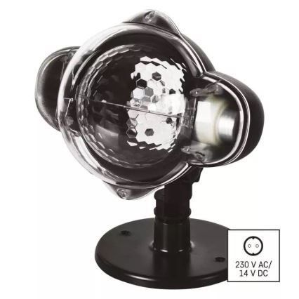 Proiettore natalizio LED da esterno LED/3,6W/230V IP44 bianco caldo/freddo