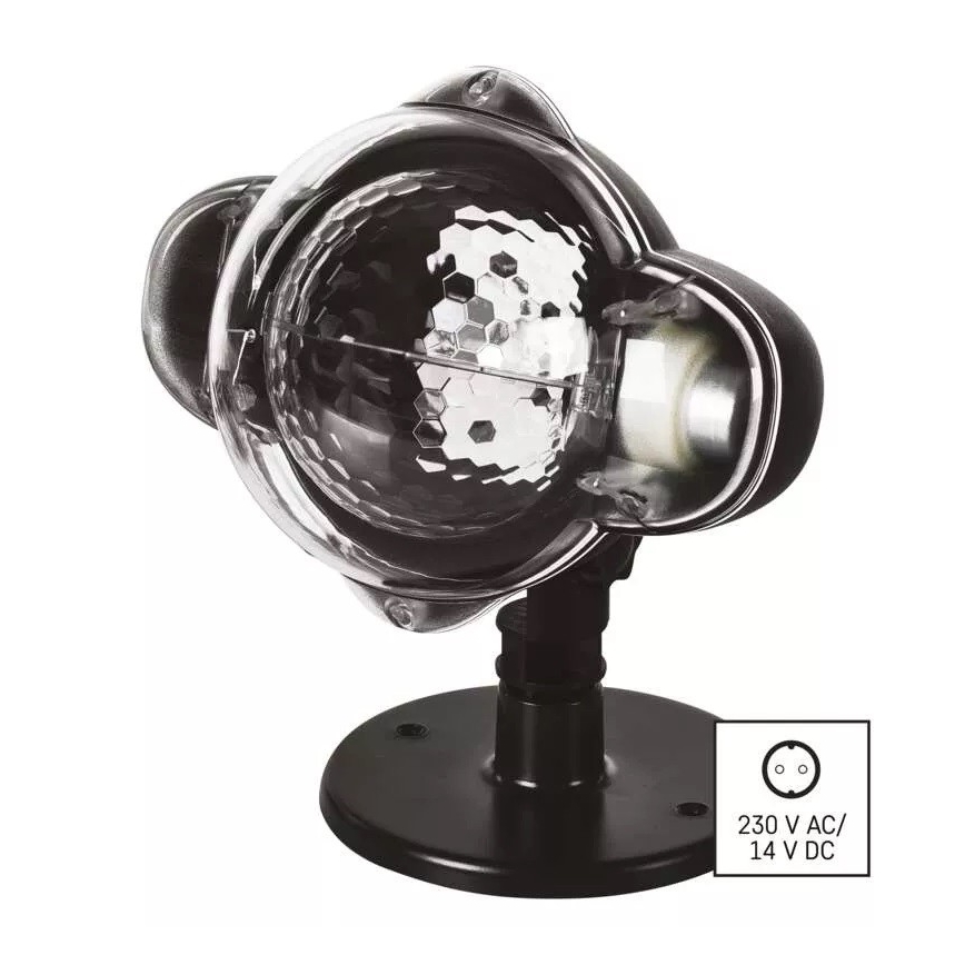 Proiettore natalizio LED da esterno LED/3,6W/230V IP44 bianco caldo/freddo