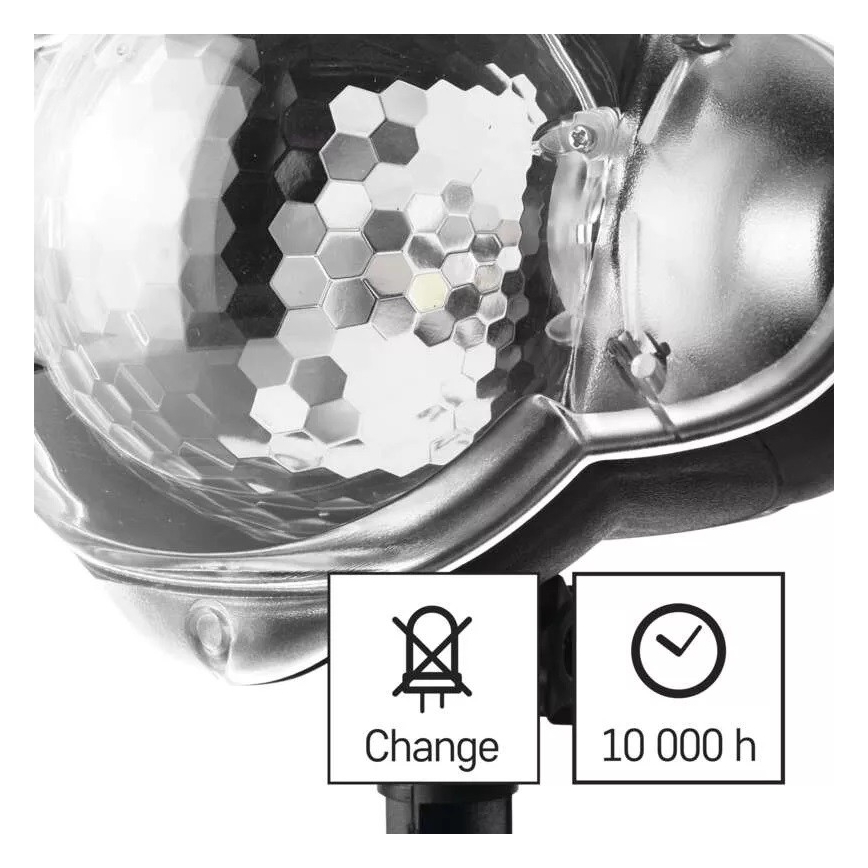 Proiettore natalizio LED da esterno LED/3,6W/230V IP44 bianco caldo/freddo