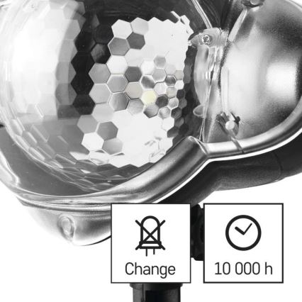 Proiettore natalizio LED per esterni LED/4W/230V IP44 luce bianca fredda
