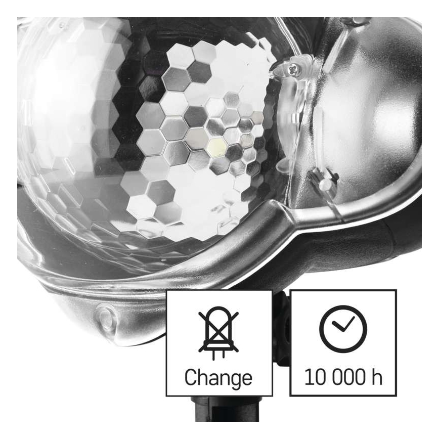 Proiettore natalizio LED per esterni LED/4W/230V IP44 luce bianca fredda