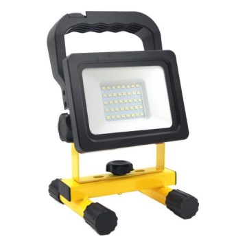 Proiettore portatile a LED dimmerabile TIGRA LED/20W/3,7V 4000K IP54 4400 mAh nero/giallo