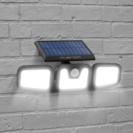 Proiettore solare a LED con sensore 3xLED/3,3W/5V IP65