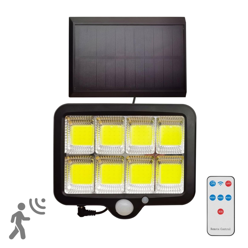Proiettore Solare LED Douglas Da Esterno, 2 Teste, 180 LED, 1200 Lumen, 9W, Con Sensore Crepuscolare, Batterie Integrate, Luce Fredda, Impermeabile - 2
