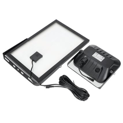 Proiettore solare da esterno con sensore LED/30W/6,4V 4000K IP65 6000 mAh + telecomando