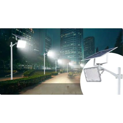 Faro solare LED dimmerabile LED/150W/3,2V 5000K 15000 mAh IP65 nero + telecomando