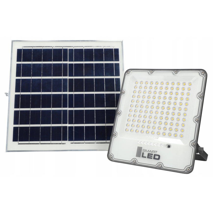 Faro solare LED dimmerabile LED/150W/3,2V 5000K 15000 mAh IP65 nero + telecomando
