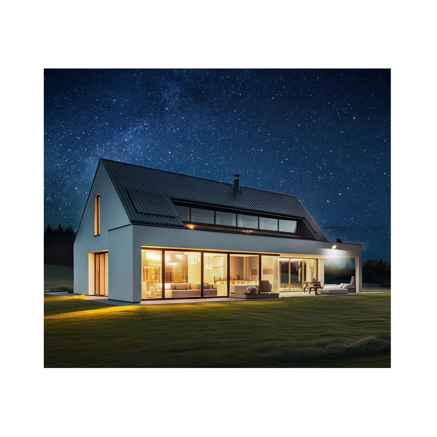 Proiettore solare LED dimmerabile con sensore LED/10W/3,7V 3000/4000K IP65 3600 mAh + telecomando