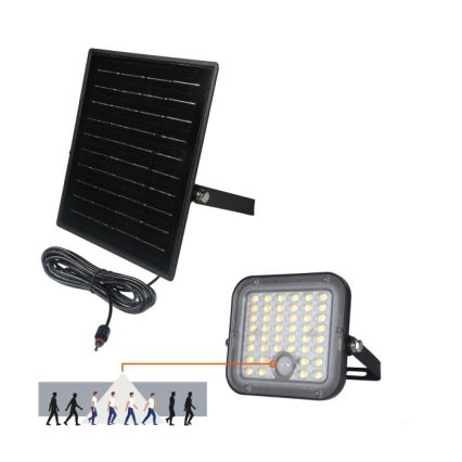 Proiettore solare LED dimmerabile con sensore LED/10W/3,7V 3000/4000K IP65 3600 mAh + telecomando