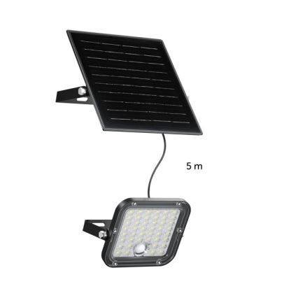 Proiettore solare LED dimmerabile con sensore LED/10W/3,7V 3000/4000K IP65 3600 mAh + telecomando