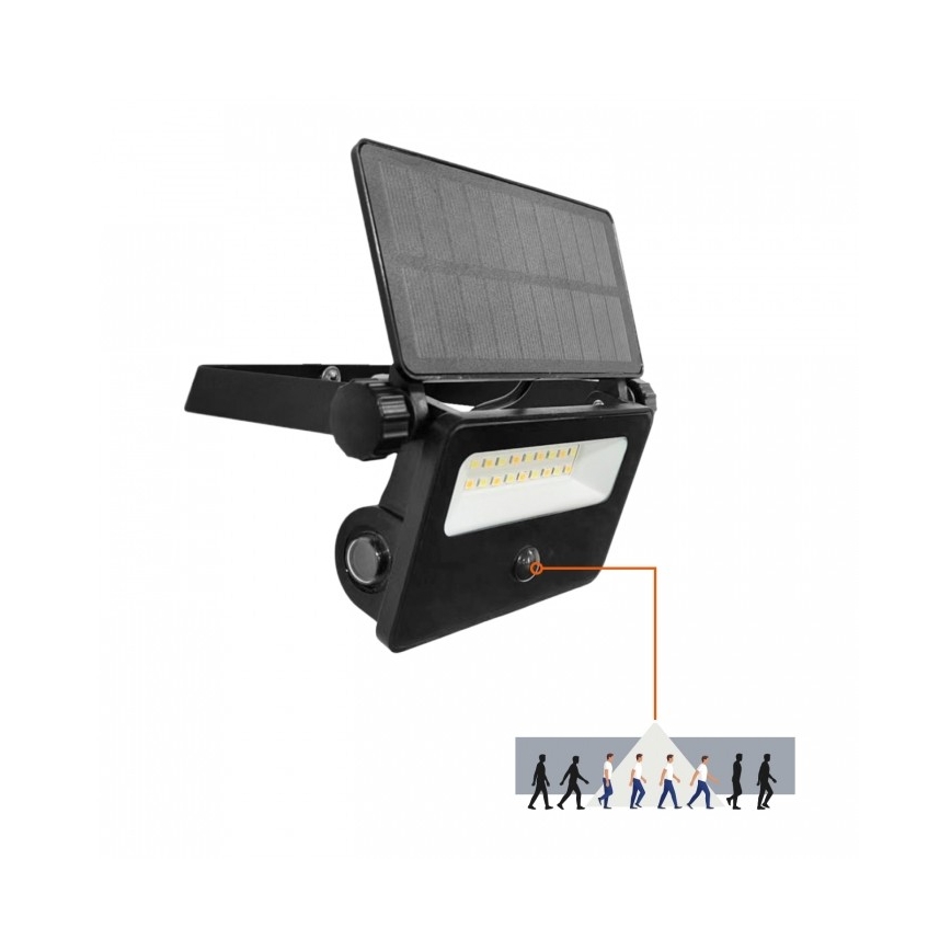 Proiettore solare LED con sensore NCS G2 LED/10W/3,7V 3000/4000/6500K IP54 1800 mAh