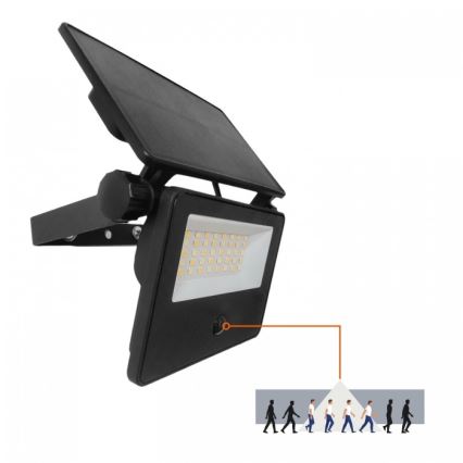 Faretto solare LED con sensore NCS G2 LED/20W/3,7V 3000/4000/6500K IP54 2600 mAh