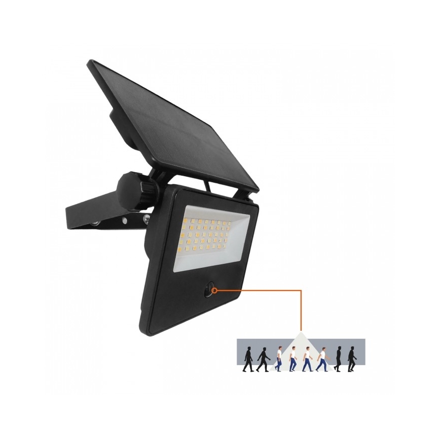 Faretto solare LED con sensore NCS G2 LED/20W/3,7V 3000/4000/6500K IP54 2600 mAh