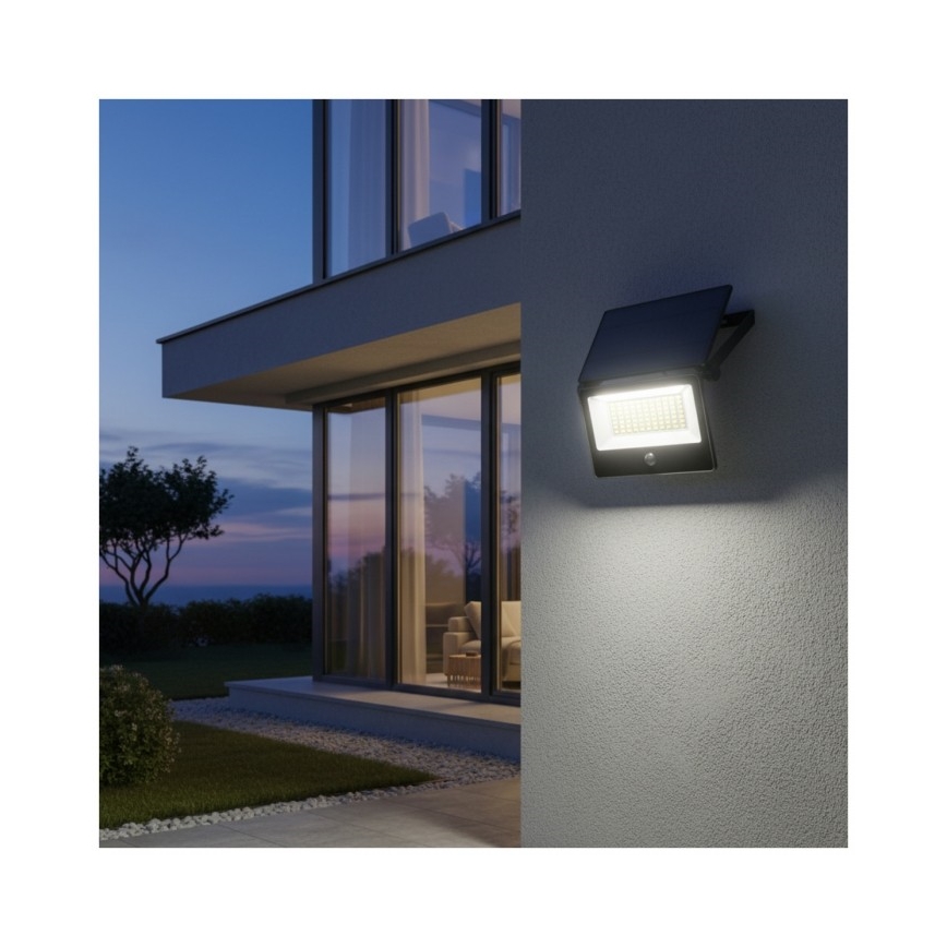Proiettore solare LED con sensore NCS G2 LED/30W/3,7V 3000/4000/6500K IP54 5200 mAh