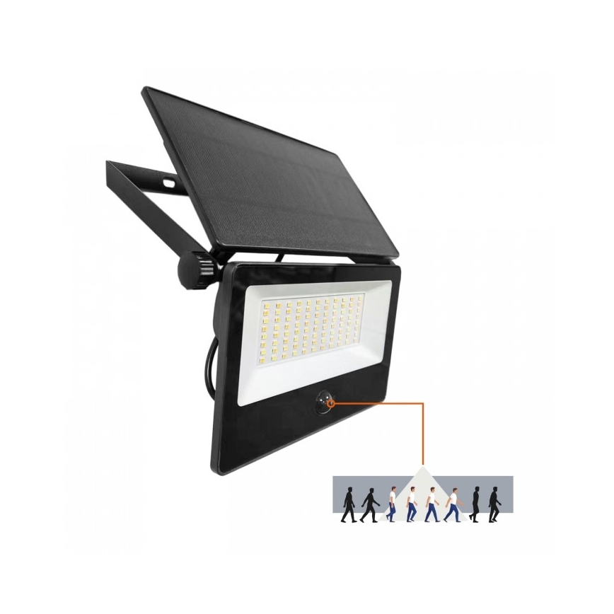 Proiettore solare LED con sensore NCS G2 LED/30W/3,7V 3000/4000/6500K IP54 5200 mAh