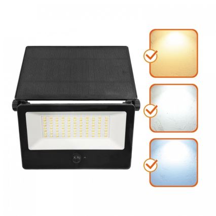 Proiettore solare LED con sensore NCS G2 LED/30W/3,7V 3000/4000/6500K IP54 5200 mAh