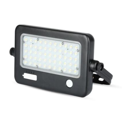 Proiettore solare LED dimmerabile con sensore LED/10W/3,7V 4000K IP65 + porta USB