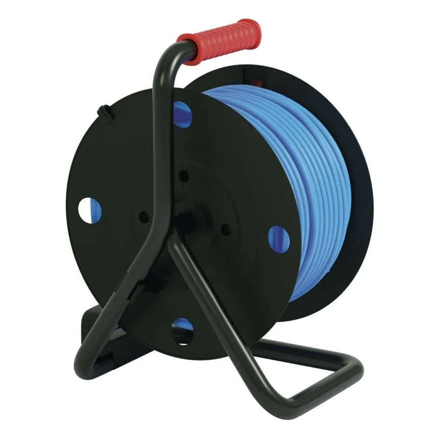 Prolunga con avvolgicavo con 4 prese 50m silicone IP44