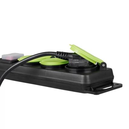 Prolunga con interruttore 3 prese 5 m IP44