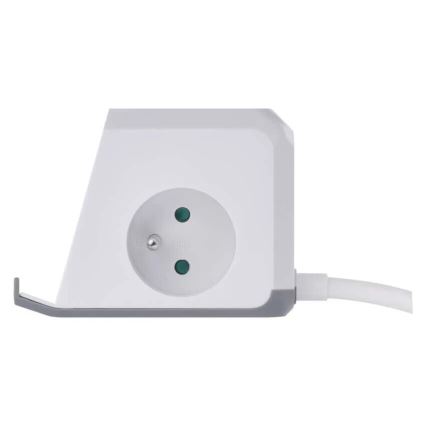 Prolunga cubo con ricarica wireless QI 2Z +2xUSB-A+1xUSB-C 2m bianco