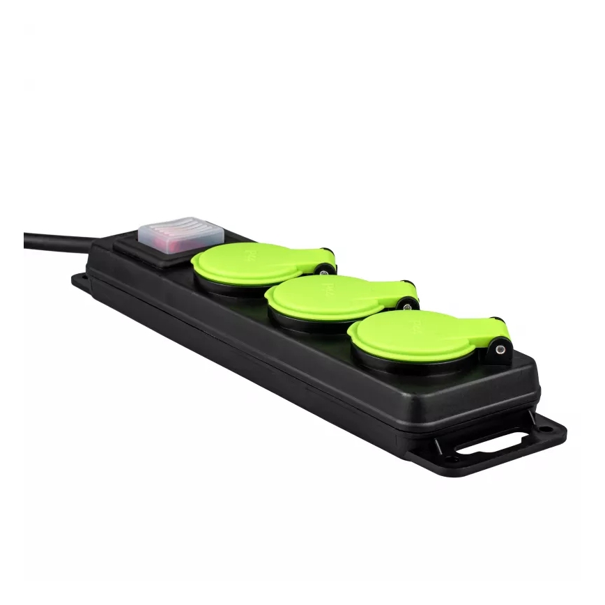 Prolunga elettrica con interruttore, 3 prese, 20 m, IP44