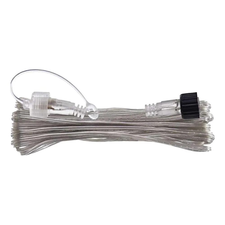 Prolunga elettrica da esterno per catene di collegamento, trasparente, 10m, IP44