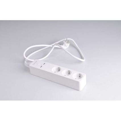 Prolunga SMART con interruttore 1,5m + 2xUSB/Wi-Fi Tuya SCHUKO