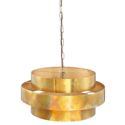 PTMD - Lampadario a catena ZANTH 1xE27/40W/230V Ø 52 cm dorato