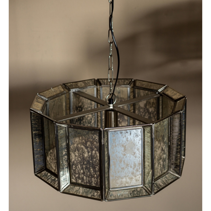 PTMD - Lampadario a sospensione con catena ANTIQUE 1xE27/40W/230V Ø 46 cm