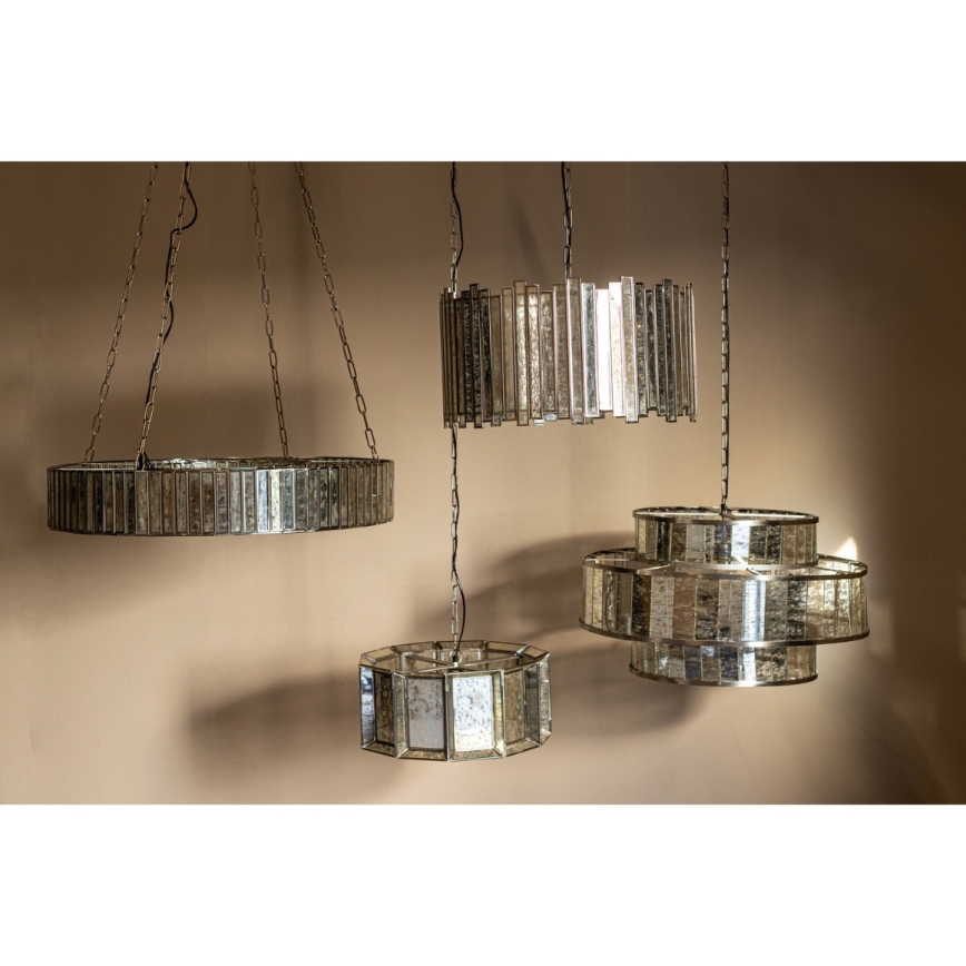 PTMD - Lampadario a sospensione con catena ANTIQUE 1xE27/40W/230V Ø 46 cm