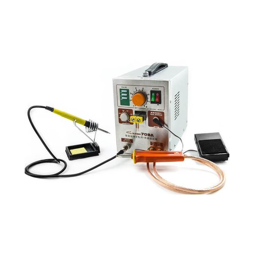 Puntatrice a batteria con micro saldatura 230V