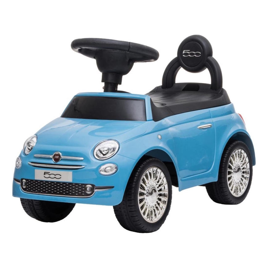 Push macchina Fiat 500 blu