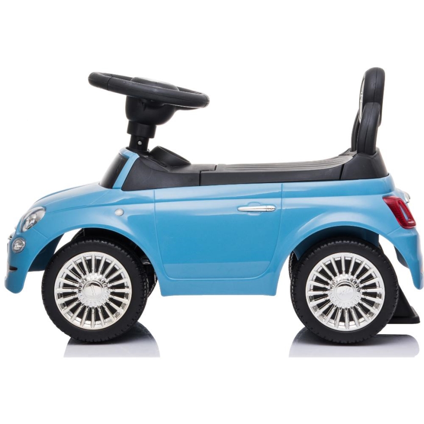 Push macchina Fiat 500 blu