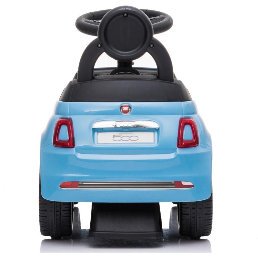 Push macchina Fiat 500 blu